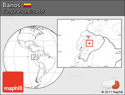 Blank Location Map of Banos