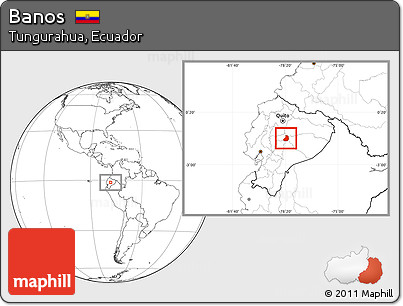 Blank Location Map of Banos