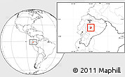 Blank Location Map of Banos, highlighted parent region