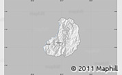 Gray Map of Banos, single color outside