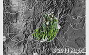 Satellite Map of Banos, desaturated
