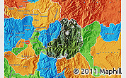 Satellite Map of Banos, political outside