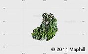 Satellite Map of Banos, single color outside