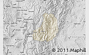 Shaded Relief Map of Banos, desaturated