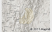 Shaded Relief Map of Banos, semi-desaturated