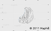 Silver Style Map of Banos, single color outside