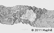 Gray Panoramic Map of Banos