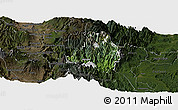 Satellite Panoramic Map of Banos, darken