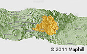 Savanna Style Panoramic Map of Banos