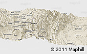 Shaded Relief Panoramic Map of Banos