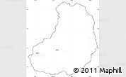 Blank Simple Map of Banos, cropped outside