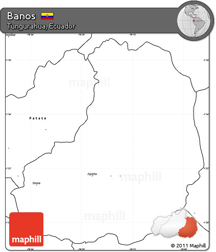 Blank Simple Map of Banos