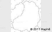 Blank Simple Map of Banos, no labels