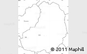 Blank Simple Map of Banos