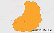 Political Simple Map of Banos, cropped outside