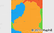 Political Simple Map of Banos