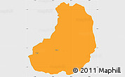 Political Simple Map of Banos, single color outside