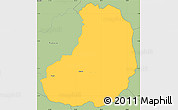 Savanna Style Simple Map of Banos