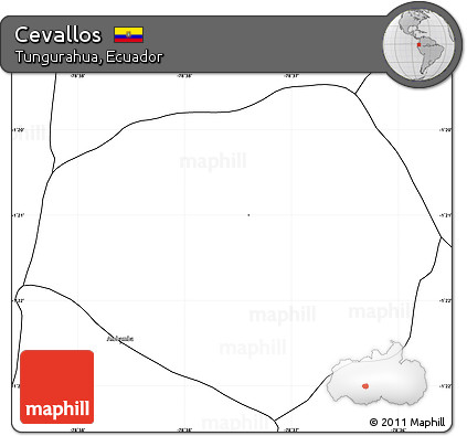 Blank Simple Map of Cevallos