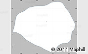 Gray Simple Map of Cevallos, single color outside