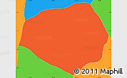 Political Simple Map of Cevallos