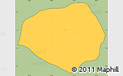 Savanna Style Simple Map of Cevallos, cropped outside