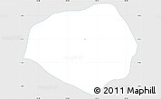 Silver Style Simple Map of Cevallos, single color outside