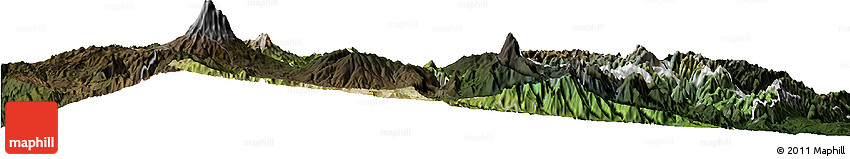 Satellite Horizon Map of Tungurahua, darken Satellite Horizon Map of Tungurahua, darken