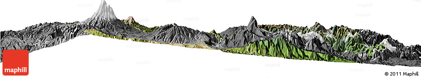 Satellite Horizon Map of Tungurahua, desaturated