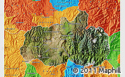 Satellite Map of Tungurahua, political outside