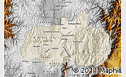 Shaded Relief Map of Tungurahua, physical outside