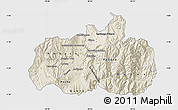 Shaded Relief Map of Tungurahua, single color outside