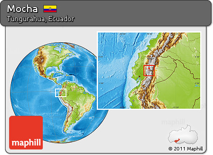 Physical Location Map of Mocha