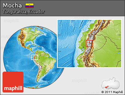 Physical Location Map of Mocha
