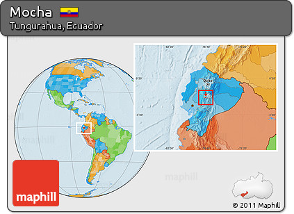 Political Location Map of Mocha