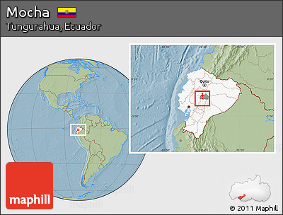 Savanna Style Location Map of Mocha, highlighted country, highlighted parent region, hill shading