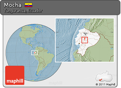 Savanna Style Location Map of Mocha, highlighted country, hill shading