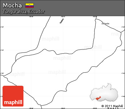 Blank Simple Map of Mocha