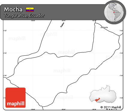 Blank Simple Map of Mocha