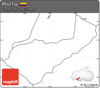 Blank Simple Map of Mocha