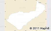 Classic Style Simple Map of Mocha, single color outside