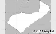 Gray Simple Map of Mocha
