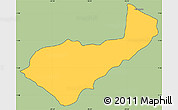 Savanna Style Simple Map of Mocha, cropped outside