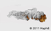 Physical Panoramic Map of Tungurahua, cropped outside