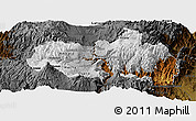 Physical Panoramic Map of Tungurahua, darken