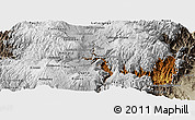 Physical Panoramic Map of Tungurahua, semi-desaturated