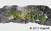 Satellite Panoramic Map of Tungurahua, desaturated