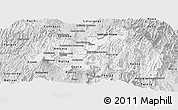 Silver Style Panoramic Map of Tungurahua
