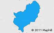 Political Simple Map of Patate, cropped outside