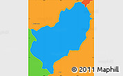 Political Simple Map of Patate